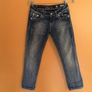 Miss me jeans size 25 cuffed Capri